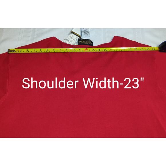 Bob Mackie Wearable Art Sweater PLUS Sz 3X Red Sequinned Embellishments QVC - Picture 13 of 16